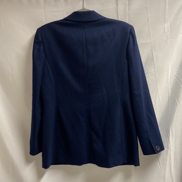 Vintage Pendleton 100% Virgin Wool One Button Blazer Navy Size 6 - Picture 2 of 6
